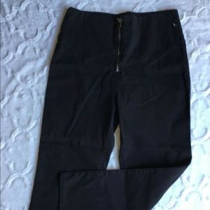 Urban OutfittersHigh Rise Zip Up Straight Pants